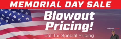 Memorial Day Sale Blowout Pricing